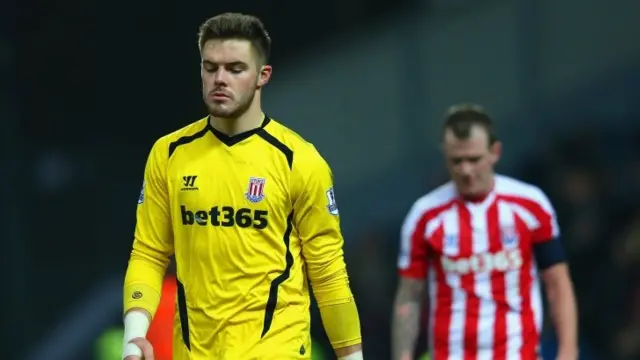 Stoke goalkeeper Jack Butland