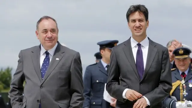 Alex Salmond and Ed Miliband