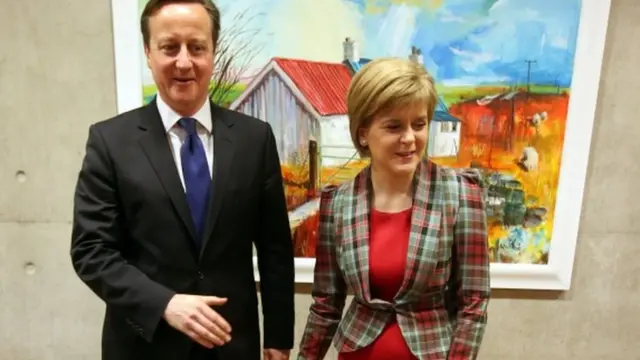 David Cameron and Nicola Sturgeon 22/01/2015