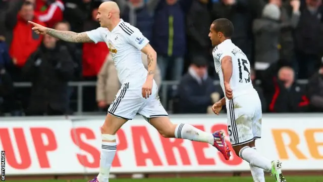 Jonjo Shelvey celebrates