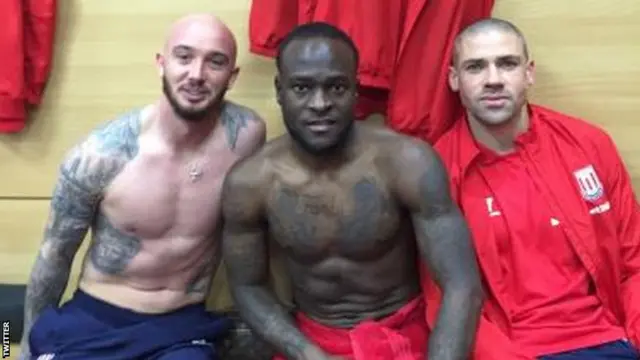 Stephen Ireland (L), Victor Moses (C), Jon Walters (R)