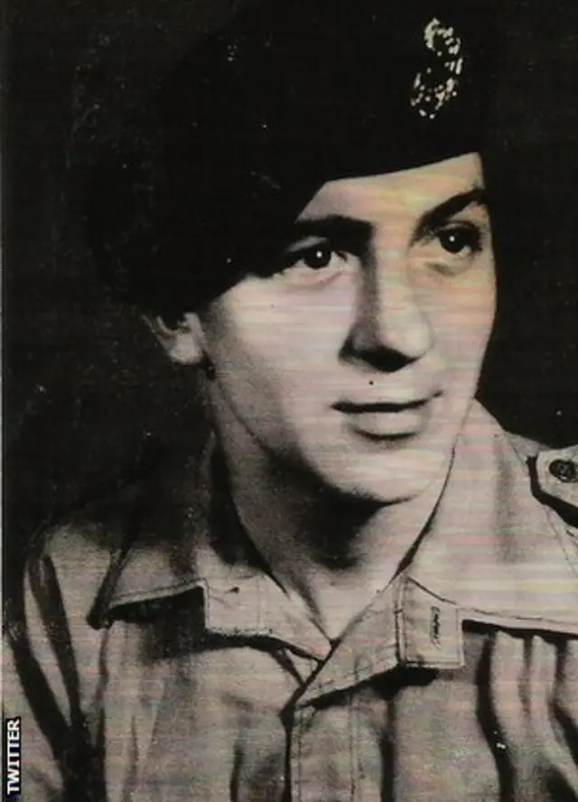 Jim Lister aged 18 in army uniform