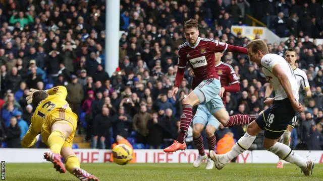 Harry Kane scores a penalty