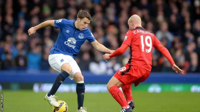 Seamus Coleman in action