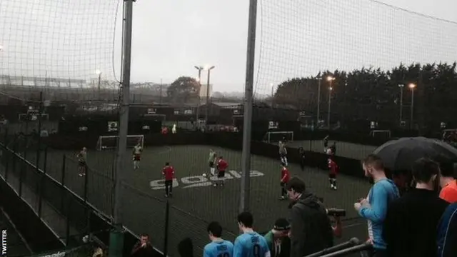 People's Cup pitch looking cold and grey