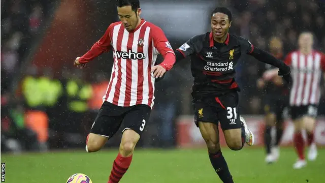 Maya Yoshida and Raheem Sterling