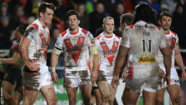 St Helens looks dejected