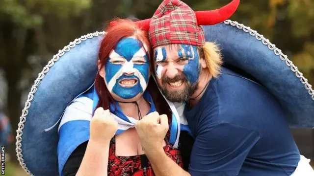 Scotland fans in Christchurch