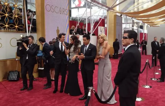 Oscars red carpet