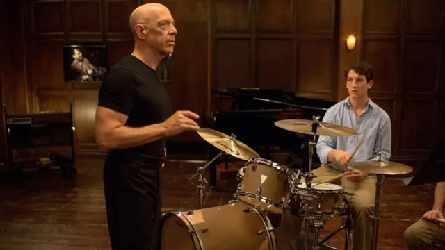 JK Simmons and Miles Teller in Whiplash