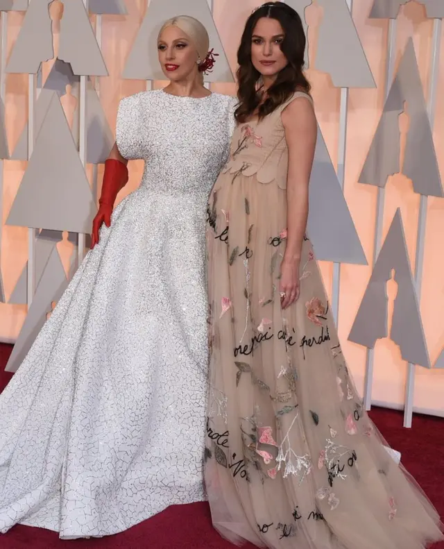 Lady Gaga and Keira Knightley