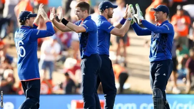 England team celebrate