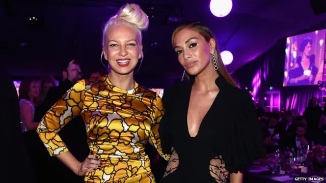 Sia with Nicole Scherzinger