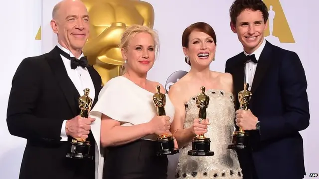 JK Simmons, Patricia Arquette, Julianne Moore and Eddie Redmayne