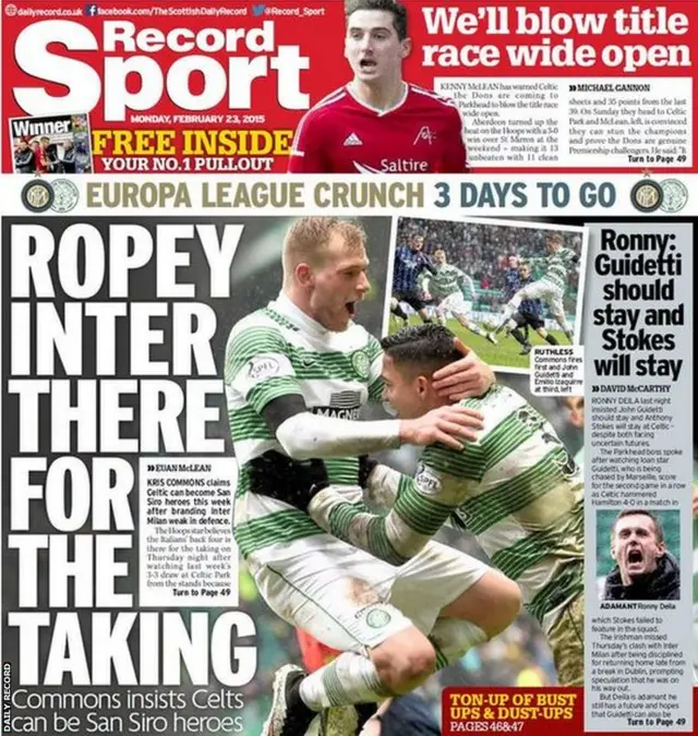 Monday's Daily Record