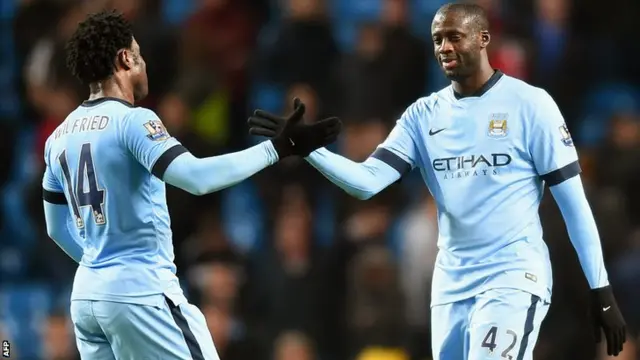 Wilfried Bony and Yaya Toure