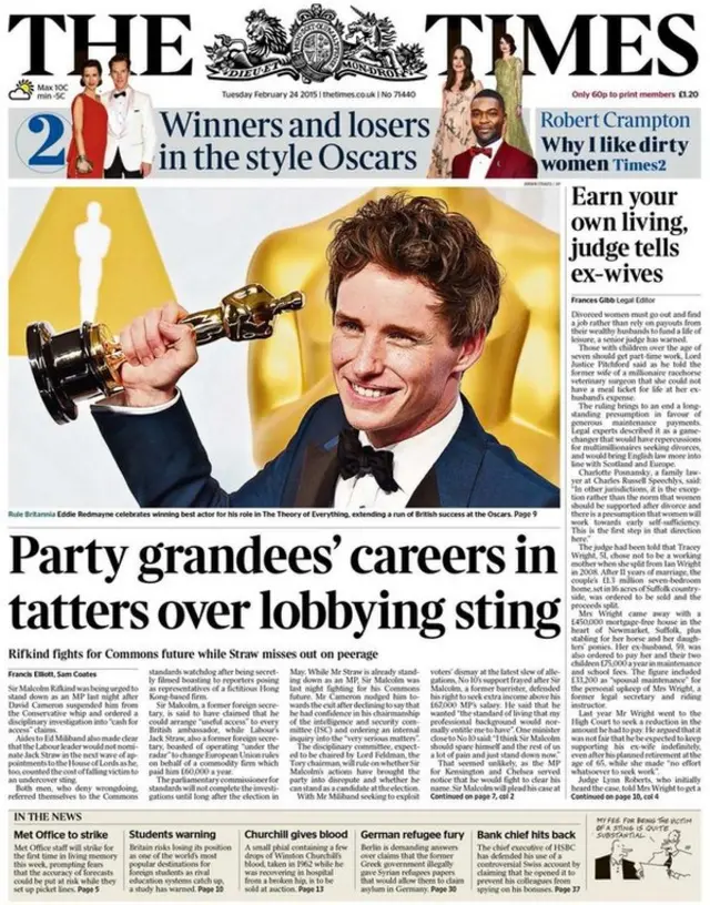 Times front page