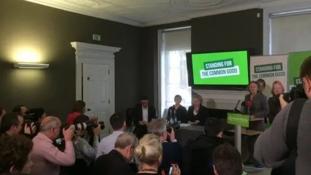 Green party campaign launch