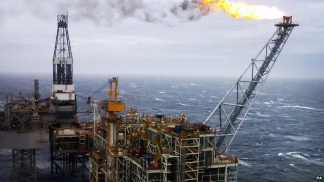 North Sea oil rig