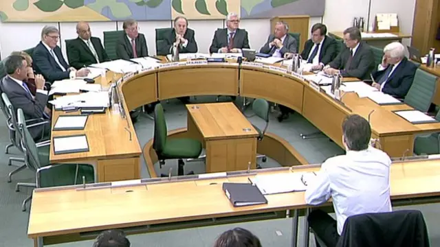 David Cameron appearing before the Liaison Committee