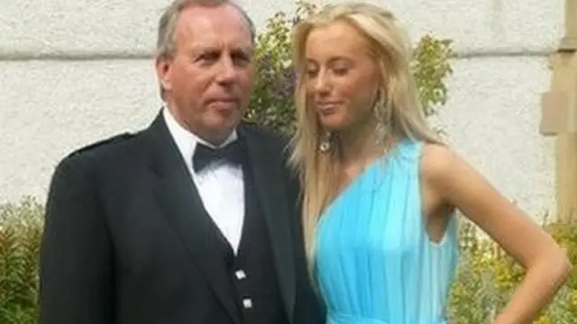 Mr Robertson's daughter Caroline died in 2011 after a five-year battle with anorexia