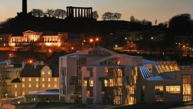 Holyrood at night