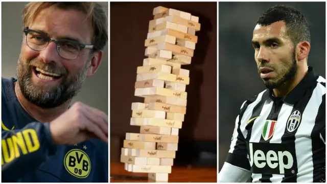 Jurgen Klopp, a Jenga tower and Carlos Tevez