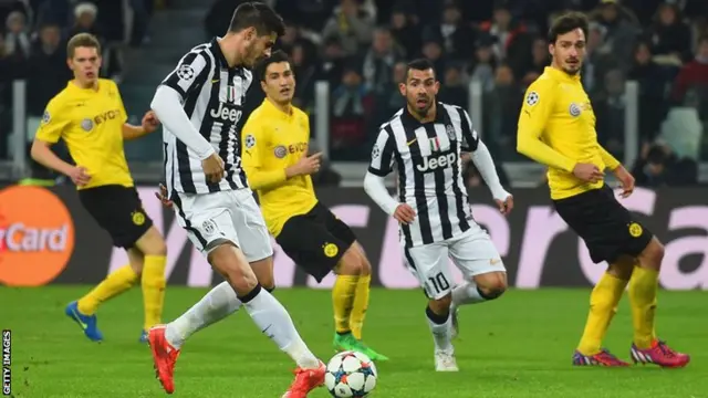 Alvaro Morata scores for Juventus