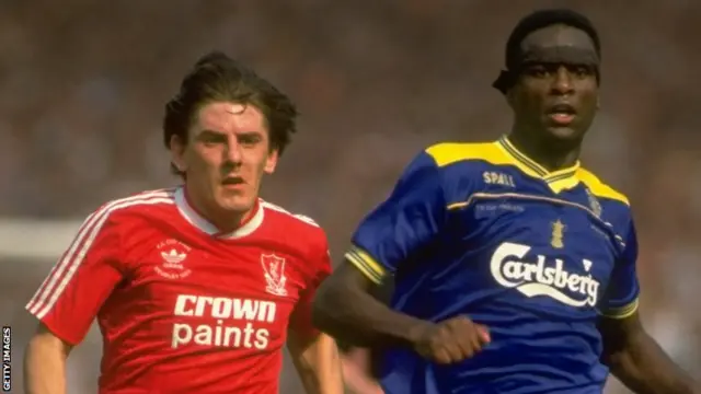 Peter Beardsley and Eric Young