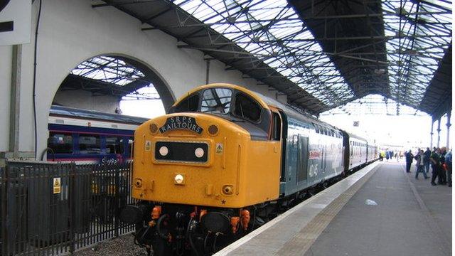 Train at Inverness Station