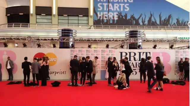 Brits red carpet