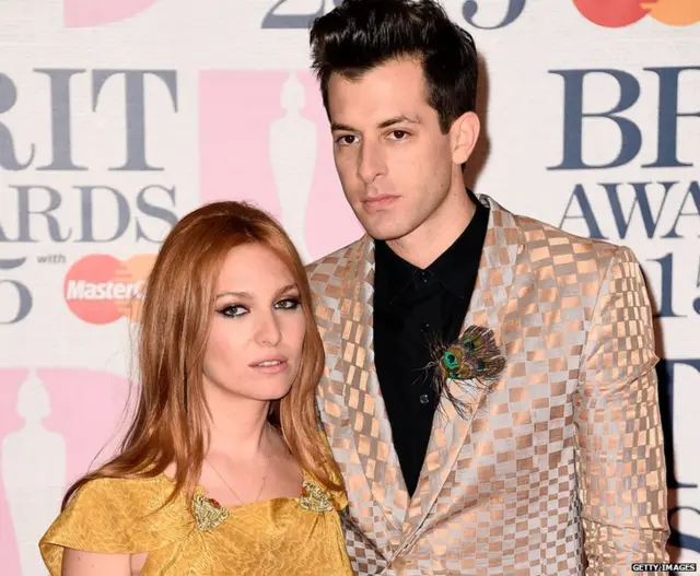 Josephine de La Baume and Mark Ronson