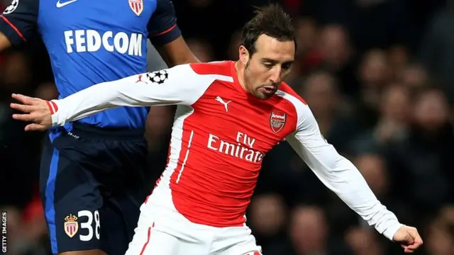 Arsenal midfielder Santi Cazorla