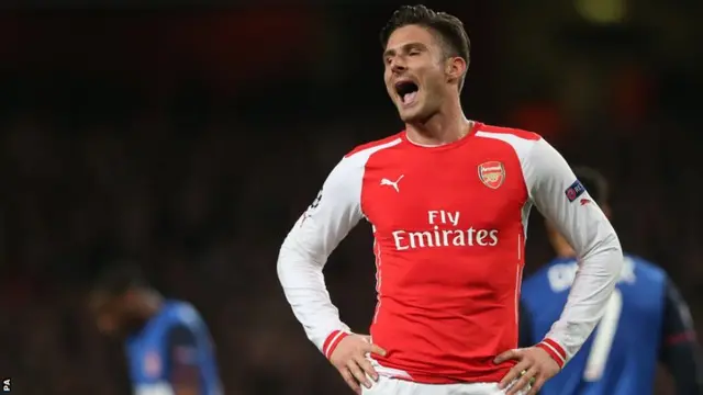 Arsenal striker Olivier Giroud