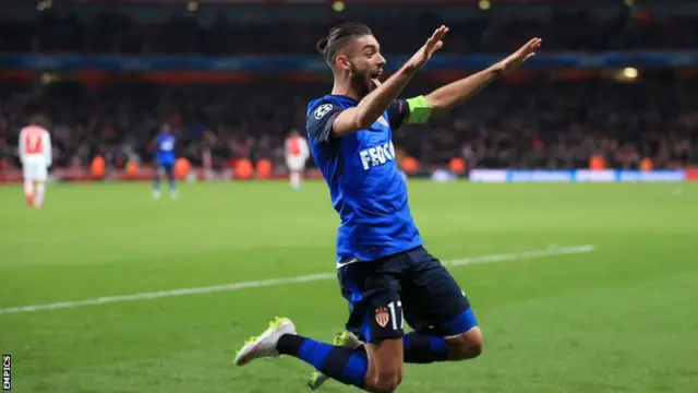 Yannick Ferreira-Carrasco celebrates