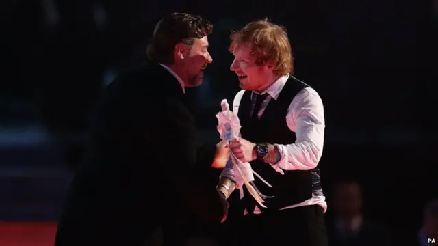 Russell Crowe and Ed Sheeran