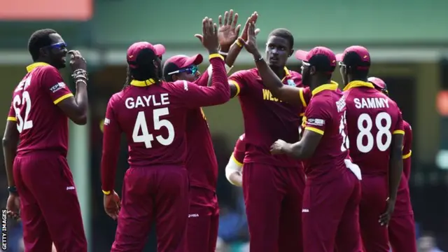 West Indies celebrate