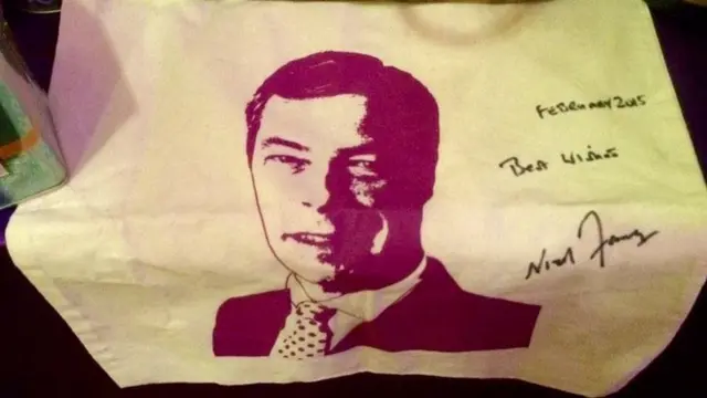 Nigel Farage tea towel