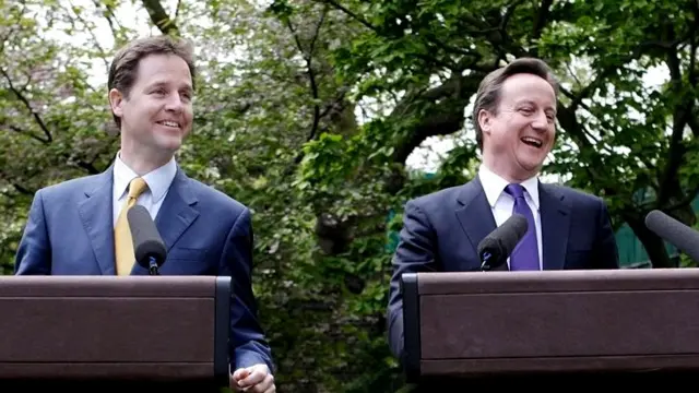 Nick Clegg and David Cameron