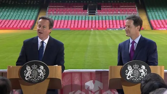 David Cameron and Nick Clegg