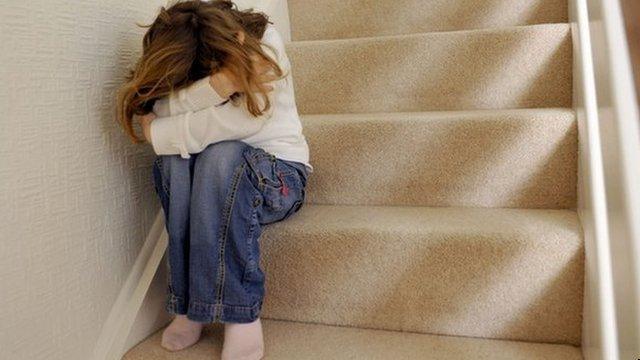 Girl on stairs