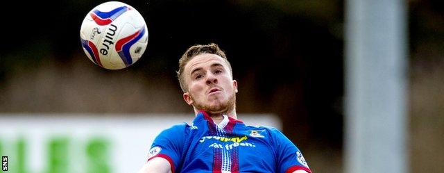 Marley Watkins is Inverness' top scorer this season with seven goals