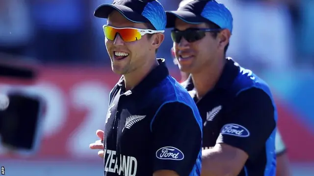 Trent Boult and Ross Taylor