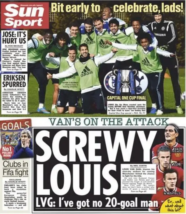 Back page of the Sun