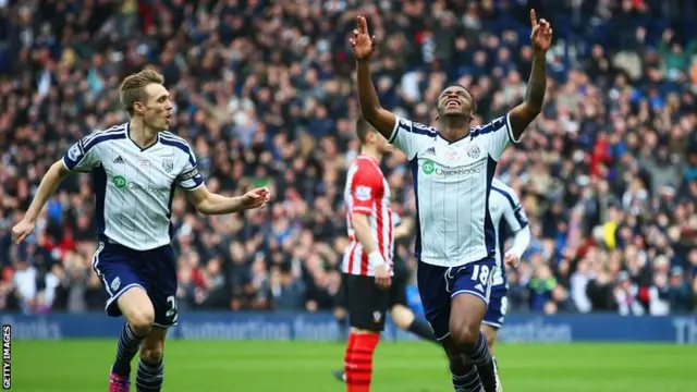 Saido Berahino celebrates