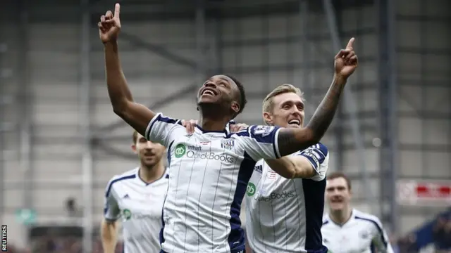 Saido Berahino celebrates