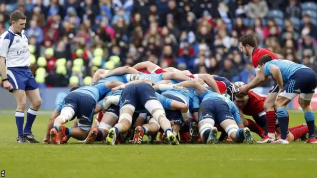 Scotland v Italy scrum