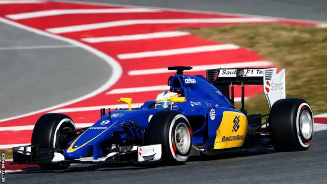 Marcus Ericsson in the Sauber