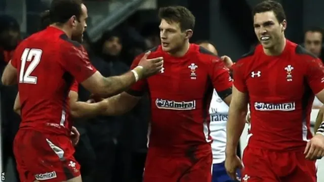 Dan Biggar celebrates