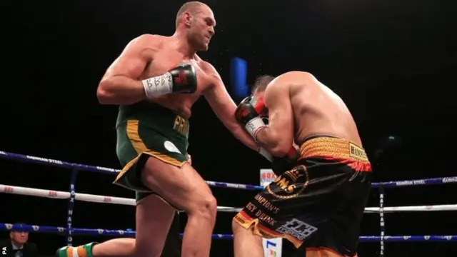 Tyson Fury in a fight